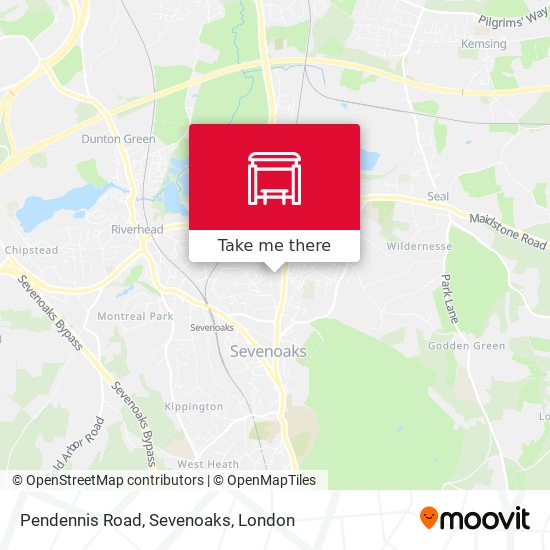 Pendennis Road, Sevenoaks map