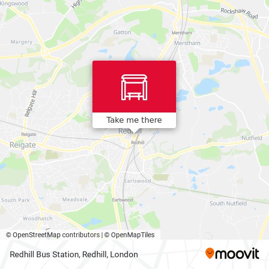 Redhill Bus Station, Redhill map