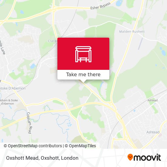 Oxshott Mead, Oxshott map