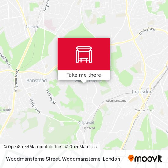 Woodmansterne Street, Woodmansterne map