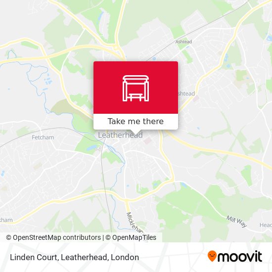 Linden Court, Leatherhead map