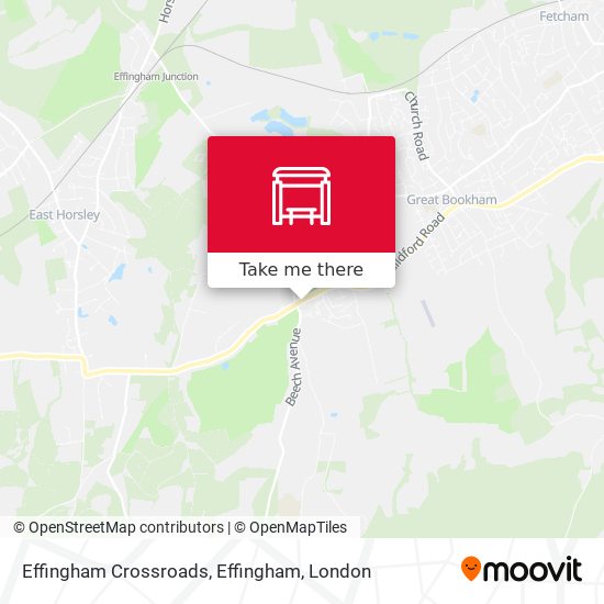 Effingham Crossroads, Effingham map