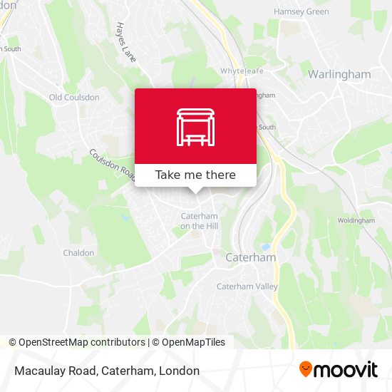 Macaulay Road, Caterham map