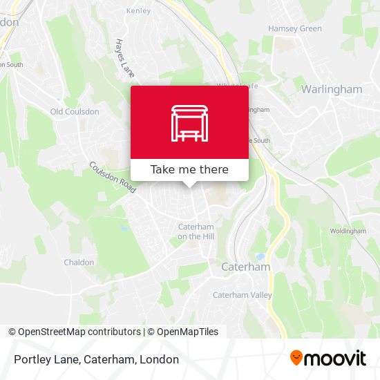 Portley Lane, Caterham map