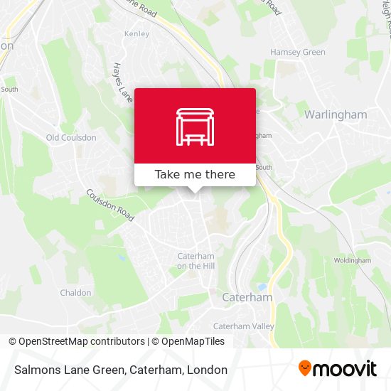 Salmons Lane Green, Caterham map