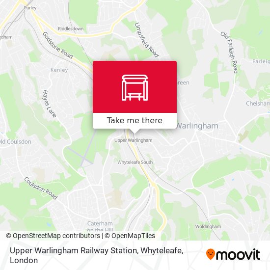 Upper Warlingham Railway Station, Whyteleafe map