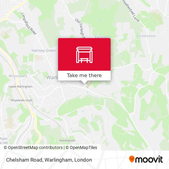 Chelsham Road, Warlingham map