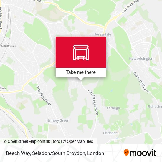 Beech Way, Selsdon / South Croydon map