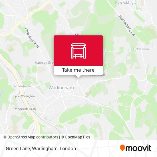 Green Lane, Warlingham map
