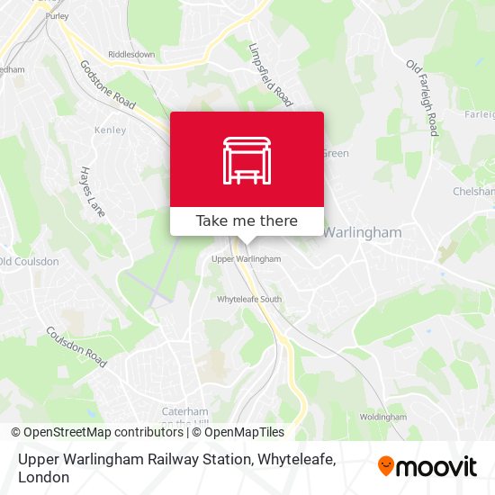 Upper Warlingham Railway Station, Whyteleafe map