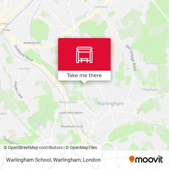 Warlingham School, Warlingham map