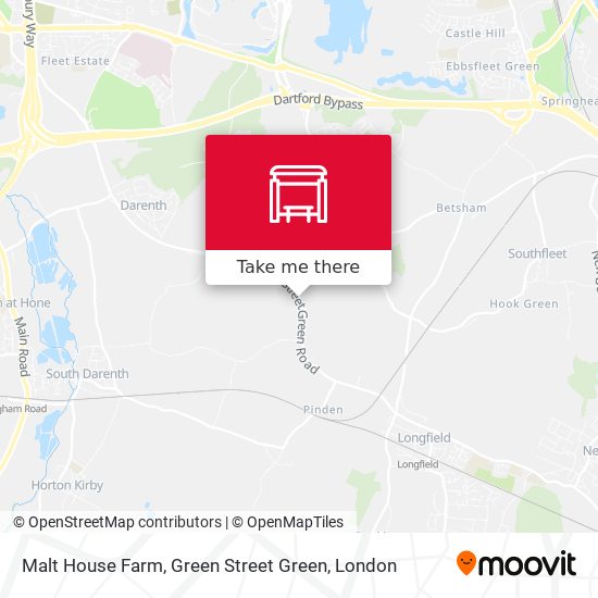 Malt House Farm, Green Street Green map