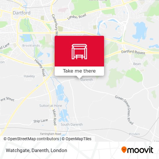 Watchgate, Darenth map
