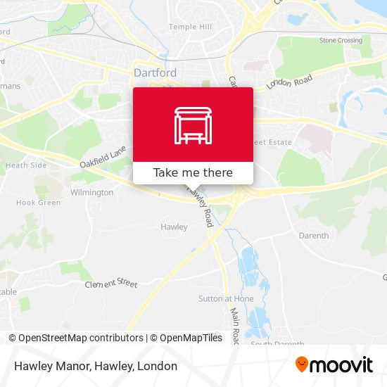 Hawley Manor, Hawley map