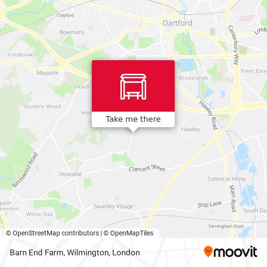 Barn End Farm, Wilmington map