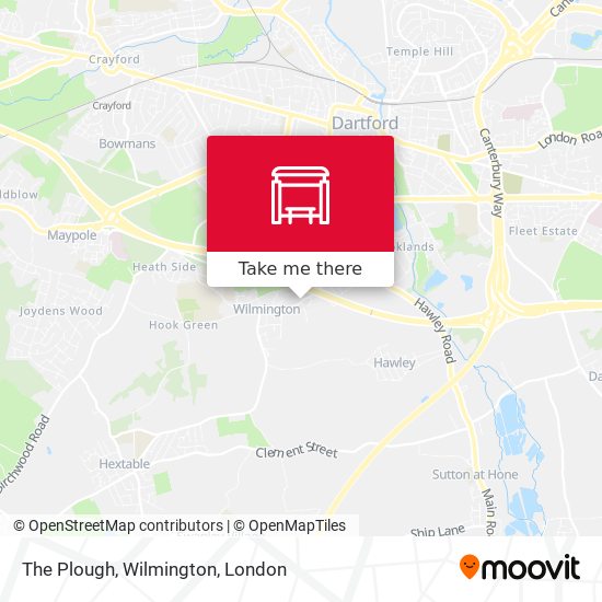 The Plough, Wilmington map
