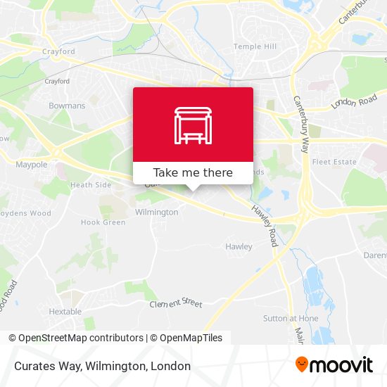 Curates Way, Wilmington map
