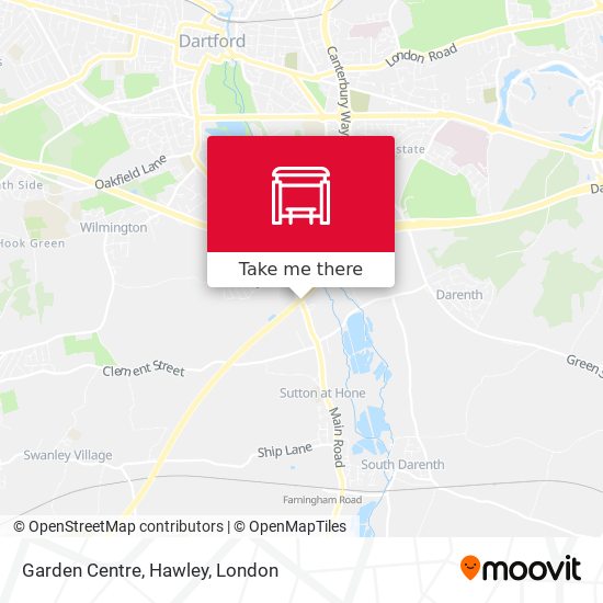 Garden Centre, Hawley map
