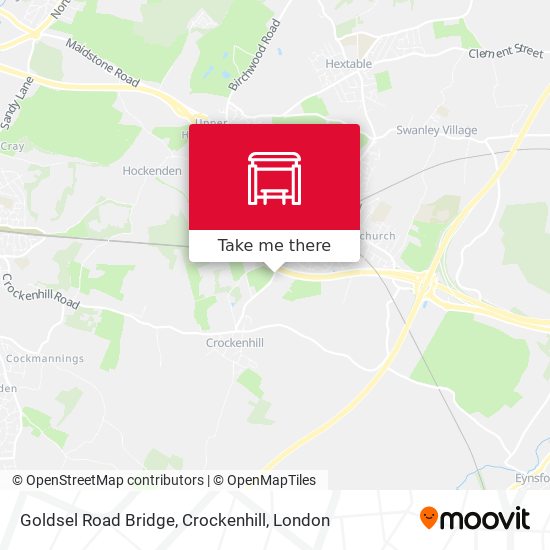 Goldsel Road Bridge, Crockenhill map