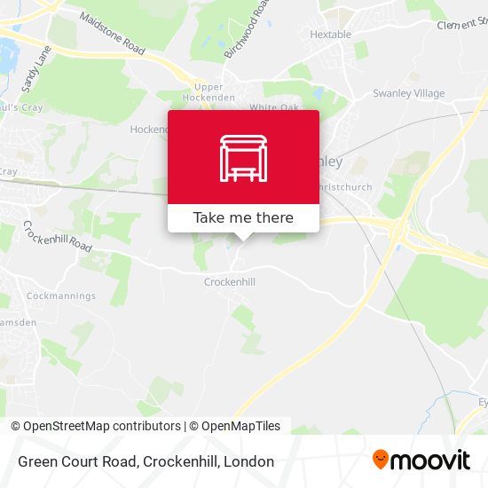 Green Court Road, Crockenhill map