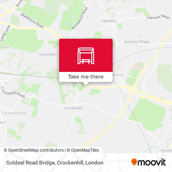 Goldsel Road Bridge, Crockenhill map