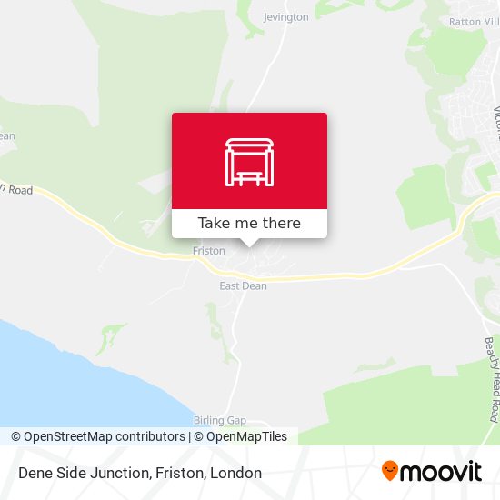 Dene Side Junction, Friston map