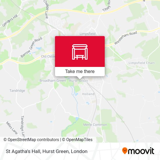 St Agatha's Hall, Hurst Green map