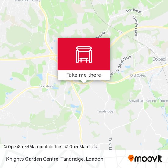 Knights Garden Centre, Tandridge map