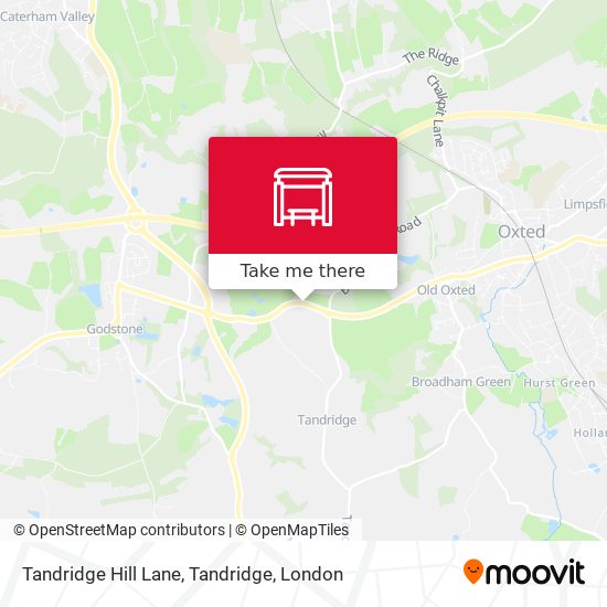 Tandridge Hill Lane, Tandridge map