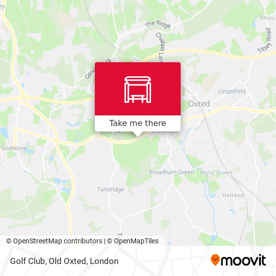Golf Club, Old Oxted map