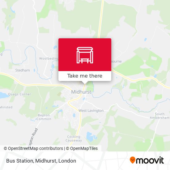 Bus Station, Midhurst map