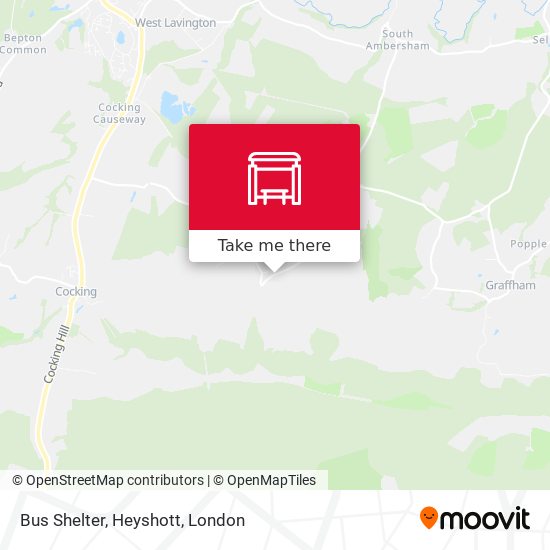 Bus Shelter, Heyshott map