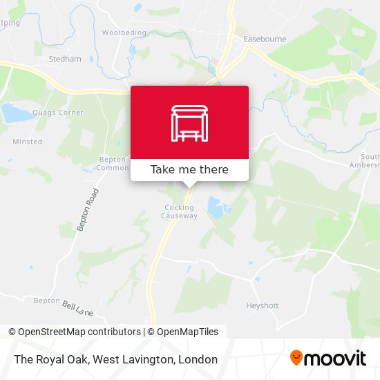 The Royal Oak, West Lavington map