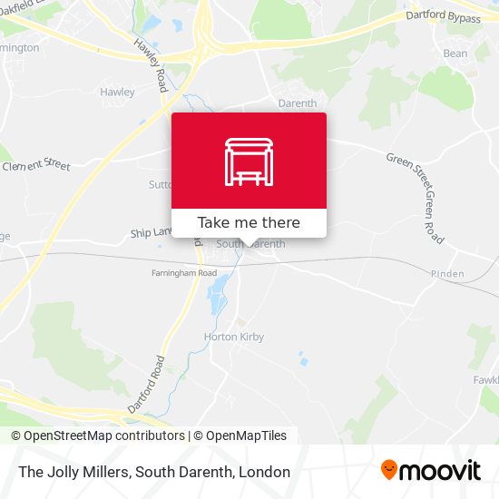 The Jolly Millers, South Darenth map