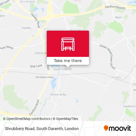 Shrubbery Road, South Darenth map