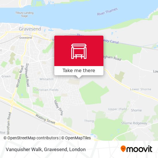 Vanquisher Walk, Gravesend map
