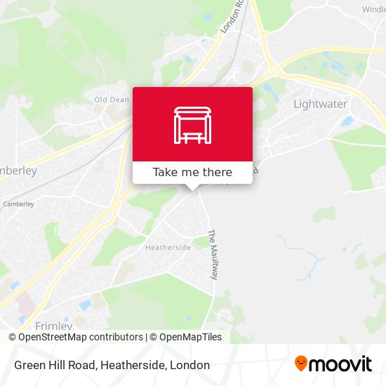 Green Hill Road, Heatherside map