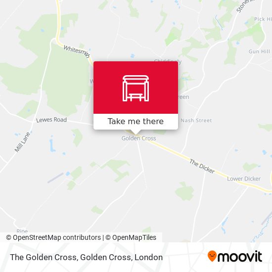 The Golden Cross, Golden Cross map