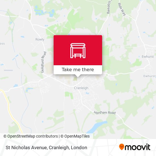 St Nicholas Avenue, Cranleigh map