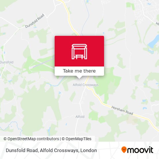 Dunsfold Road, Alfold Crossways map