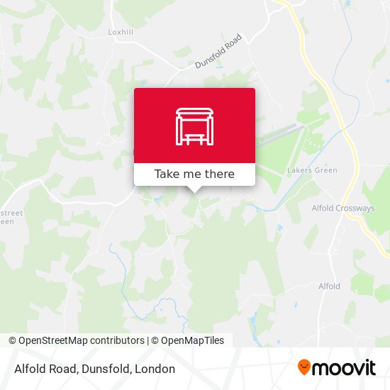 Alfold Road, Dunsfold map