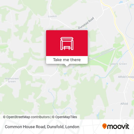 Common House Road, Dunsfold map