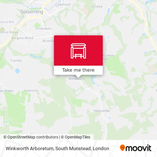 Winkworth Arboretum, South Munstead map
