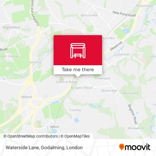 Waterside Lane, Godalming map