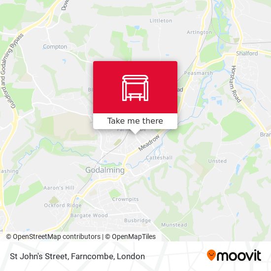 St John's Street, Farncombe map