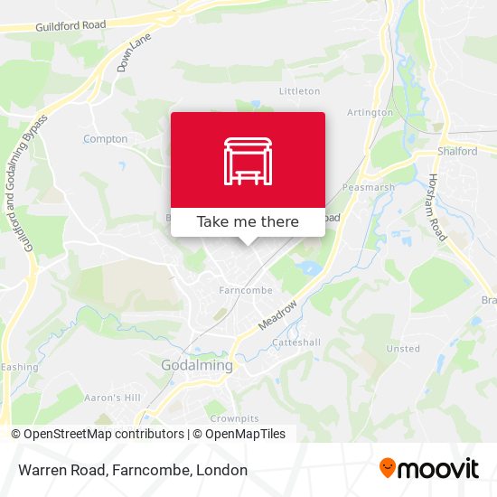 Warren Road, Farncombe map