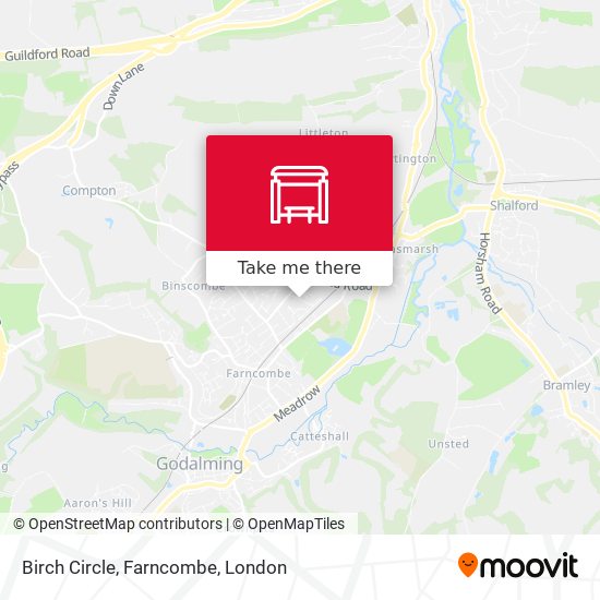 Birch Circle, Farncombe map