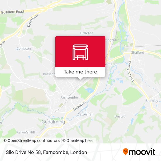 Silo Drive No 58, Farncombe map