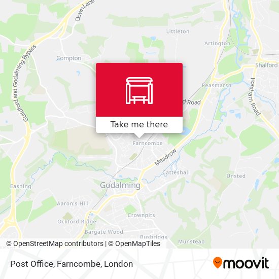 Post Office, Farncombe map