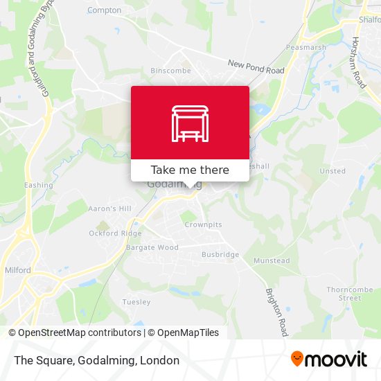 The Square, Godalming map